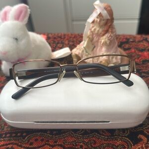 Gucci Black and Gold Glitter Eyeglasses